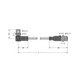 Industrial Ethernet/PROFINET Cable Extension Cable   WSSD-RSSD-4416-2M