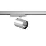 DEECOS S mini track-in, 29 W, 3700 lm, 940, silver, on/off Surface mou
