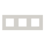Frame 3-gang / 2+2+2-modules - ABB logo - S - Dune