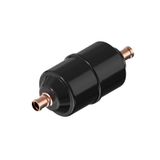 Hermetic filter drier, DCL, 08 cu.in., Steel Cu-plated