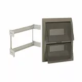 Metallic grey cover with tinted flap for BL08P box - 24  modules