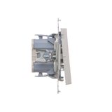 Single socket outlet with Schuko earthing, without shutters, (module), Simon 24, IP20, 16A, white