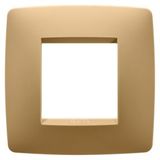 ONE INTERNATIONAL PLATE - IN PAINTED TECHNOPOLYMER - 2 MODULES - GOLD - CHORUSMART