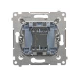 Loudspeaker socket, satin, metallized