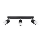 CEILING LAMP NERO 3 BLACK/CHROME GU10 3X40W IP20