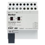 Output module 2x 16A /230V~, current monitoring, KNX