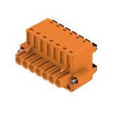 PCB plug-in connector, female plug, 5.08 mm, Number of poles: 7, 180°, PUSH IN with actuator, Clamping range, max. : 3.31 mm², Box