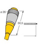 7/8” Round connector Female 7/8”   RKM31-2