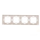 Single socket outlet without earthing, with shutters, module, 16A, quick connection, white matt