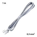 Extension cable with connectors 91505-FP (socket) + 91505-MP (plug), 1m