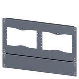 SIVACON, floor, with cut-outs for flanges, IPXX, D: 500 mm, W: 600 mm