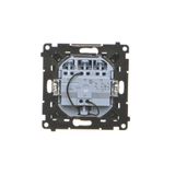 Double socket outlet without earthing, with shutters, Inox, metallized, 16A