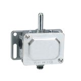 Metal limit switch, PL series, manual reload and magnetic release. Contacts 1NC. IP40