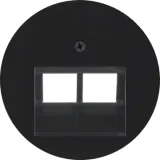 Center piece for UAE double socket R.Classic black, glossy