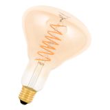 spiraled Theo R125 E27 6W 2200K Gold Dimm