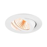 NEW TRIA® 68, recessed ceiling light, 1800-3000K, 38°, IP 20, round, white