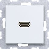 HDMI socket, A.x/C.x, matte light white