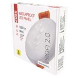 LED panel VIXXO 75mm, round, built-in, white, 6W neutral white