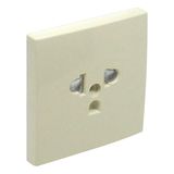 SAF C.PLATE F/EARTH SOCKET (EURO-USA) IVORY