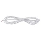 Power connector socket, free end (AWG 18/0.85 mm2), white, max. 8 A, length 2 m