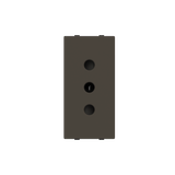 Socket outlet IT P11 10A - 1M - Anthracite