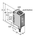 Photoelectric Sensor Diffuse Mode Sensor with Adjustable Background Suppression   QM26VPAF200-5M