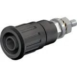4 mm socket, screw connection, mounting Ø 12.2 mm, CAT III, black, 49.7092-21