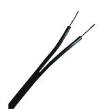 PVC Twin Wire (H)03VH-H 2x0,75 (YzwL) black (The price is shown without markup on metals. Request a quote for accurate information)