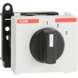 Step switch, 3- step, without O-position modular, door mounted, 1P