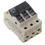 Fuse terminal, Screw connection, dark beige, 25 mm², 32 A, 690 V, Number of connections: 2, Number of levels: 1, TS 35