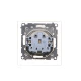 Triple switch with backlight, (module), 10AX, quick connection, anthracite, metalic