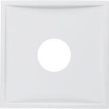 Central part for bus connection, cover with hole for connector, Berker S.1/B.x, white, matt