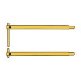 Electrode holder L=350 straight