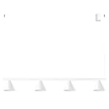Chandelier NOX 4L white