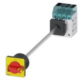 Switch disconnector 3LD3, Iu 25 A main control switch 3-pole + N
