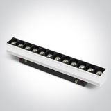 42112AAL/W/V WHITE DALI 12W CCTV 48V IP20 MINI/MIDI