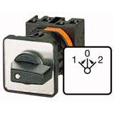 T5B-3-8228/E Reversing switches, T5B, 63 A, flush mounting, 3 contact unit(s), Contacts: 5, 45 °, momentary, With 0 (Off) position, with spring-return from both di