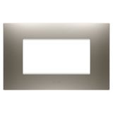 EGO PLATE - IN PAINTED TECHNOPOLYMER - 4 MODULES - STEEL - CHORUSMART