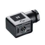 Valve plug-in connector (field assembled), Number of poles: 3, Industrial design B (11 mm), Without circuitry, 250 V, 0.34...1.5 mm²