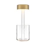 Modern AI Collaboration Battery lamp Gold