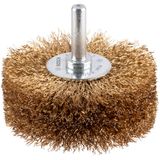 Wire Wheel Crimped 80x0.2 mm brass-coated