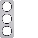 Frame 3gang, R.1, al./black