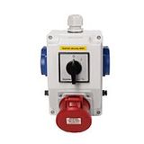 Combination SB020 3xsocket + switch IP44