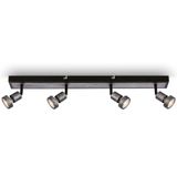 LED spot, antique-silver, 4xLED/GU10/4,9W