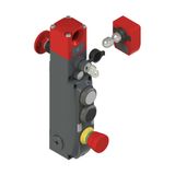 NG series safety switch with lock and integrated control devices, with actuator