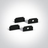 BLACK TRIMLESS PROFILE 2m FOR 20mm STRIPS + BLACK PC DIFFUSER
