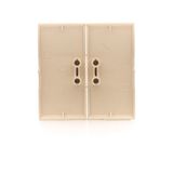Double electronic switch, light gray matt