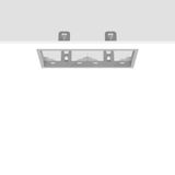 Recessed frame L 362 B 194 H 2 colour: silver