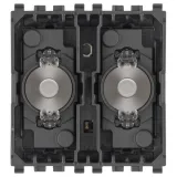 Vintage 2Lever KNXSecure Contr.2M nickel