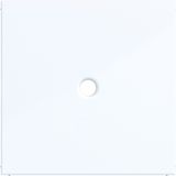 Central plate for switch/push button with pull handle, A.x/C.x, white glass.